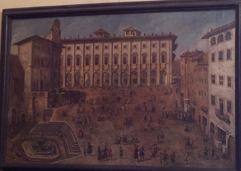 Veduta di Piazza Grande in un quadro settecentesco di Cristoforo Donato Conti